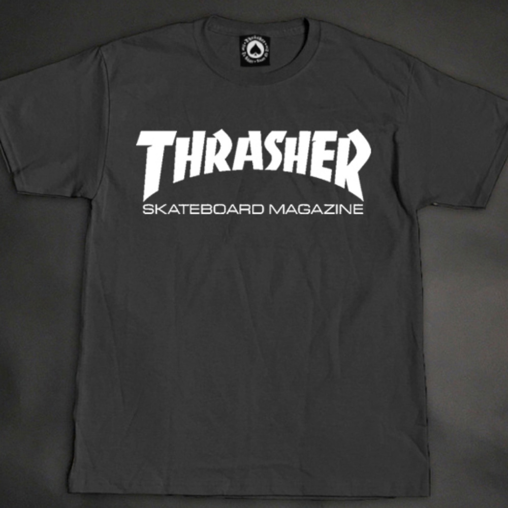 Black & White Thrasher Skateboard Magazine T-Shirt